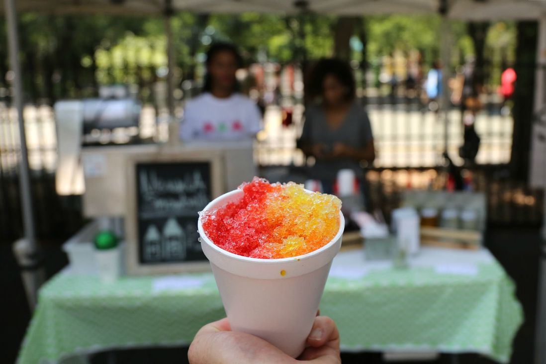 Tiger's Blood and Mango Snoball, at NeauxLA<br/>